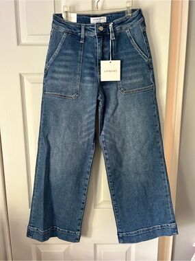 Lovervet Women's Blue Wide Leg Jeans
